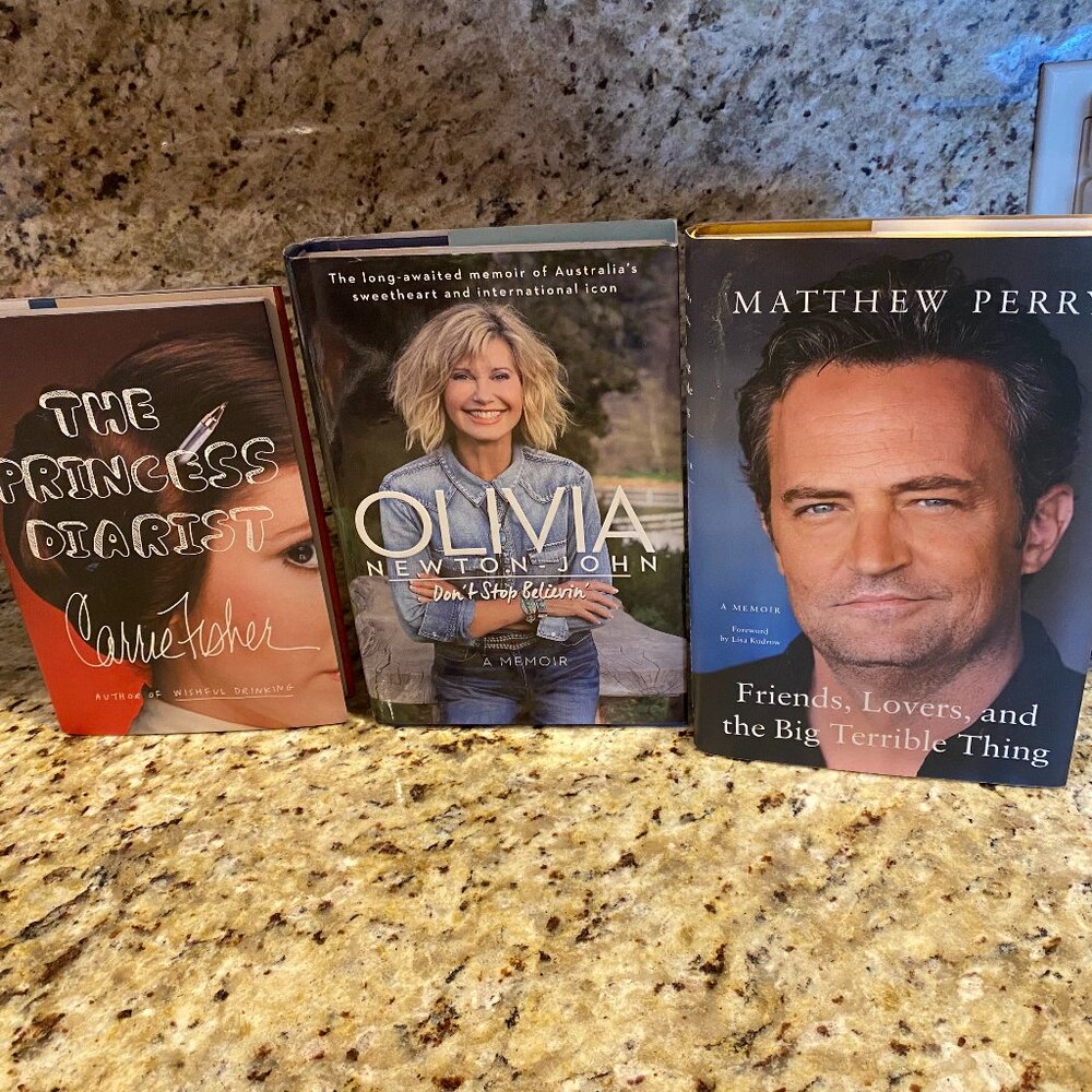 Celebrity Bio Lot of 3 Star Wars, Friends, Oliva Newton John + Bonus People Mag